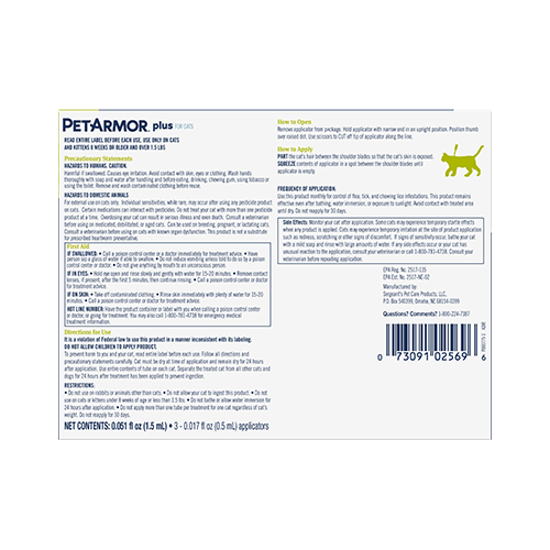PetArmor Plus Flea & Tick Topical for Cats