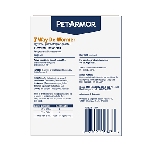 PetArmor 7 Way Dewormer for Dogs