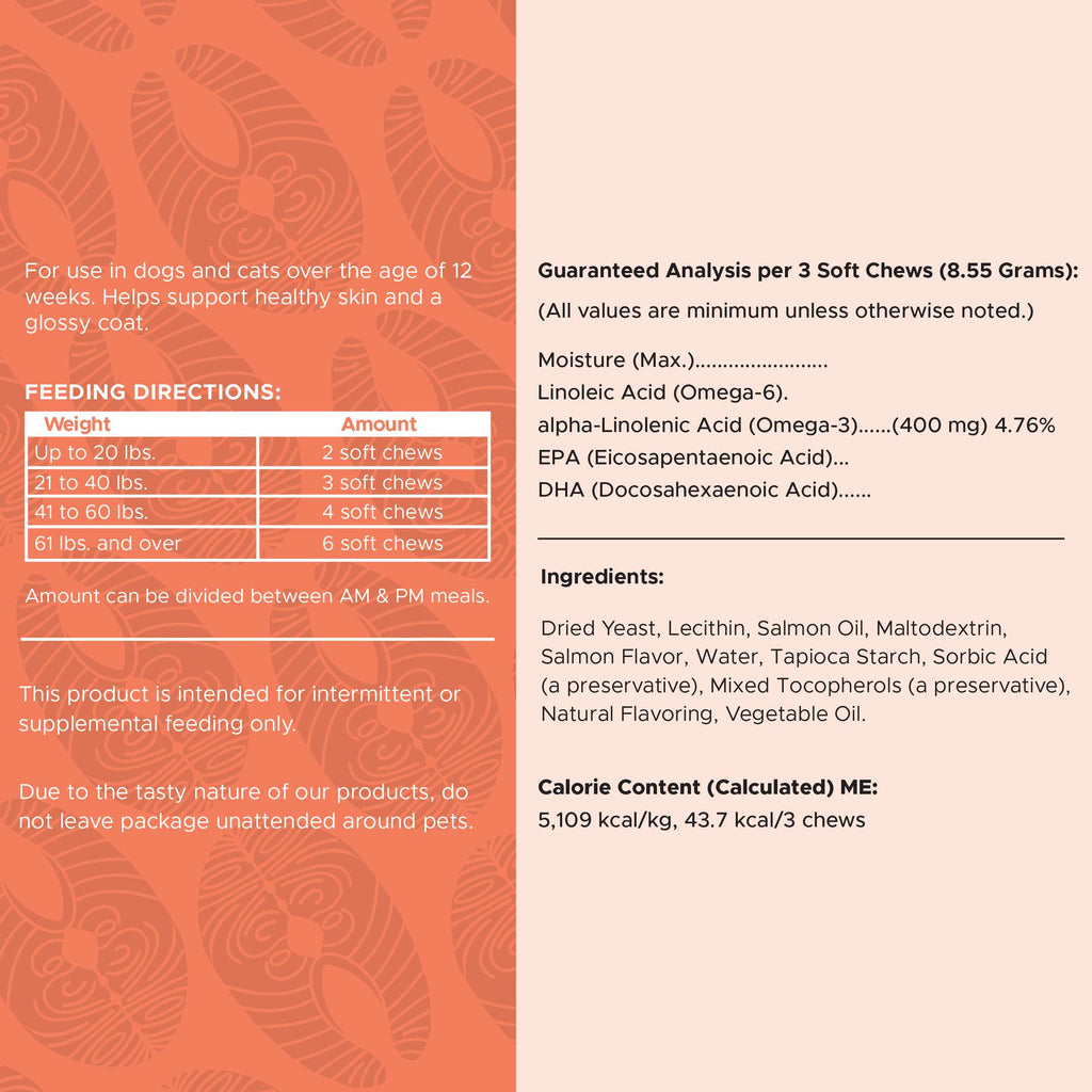 Salmon Omega Skin & Coat Supplement for Dogs