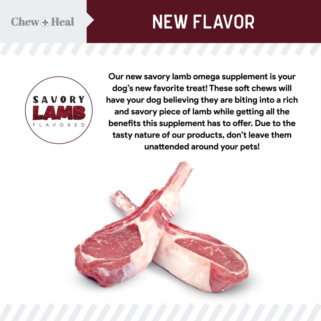 Savory Lamb Omega Skin & Coat Supplement for Dogs