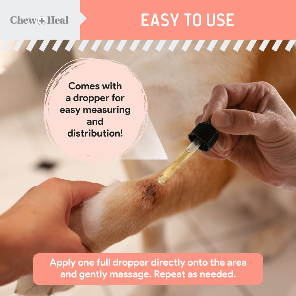 Chew + Heal Natural Hot Spot Relief Topical Liquid for Dogs, 2-fl oz bottle