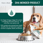Vegan Single Ingredient EPA & DHA Omega-3 Algae Oil Skin & Coat Supplement for Dogs