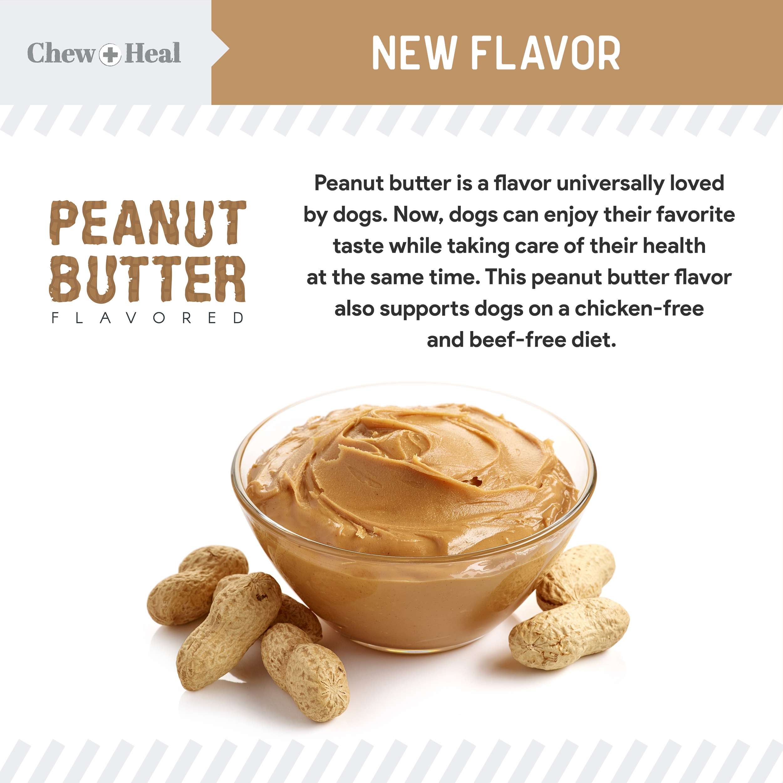 Hip & Joint Mobility Peanut Butter Flavored Soft Chew Senior Dog Supplement