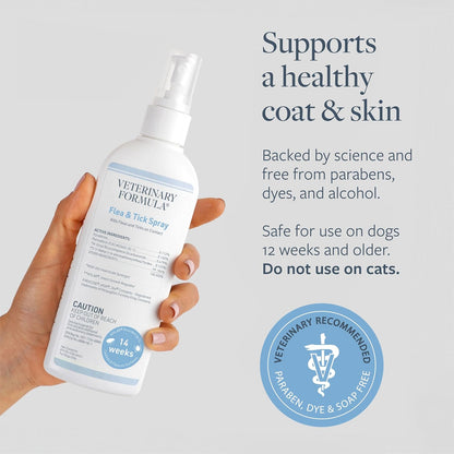 Veterinary Formula Flea and Tick Spray for Dogs, 8 oz