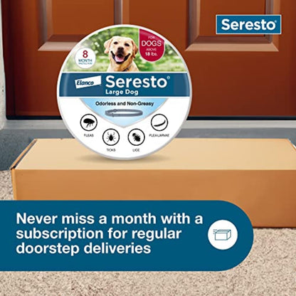 Seresto Large Dog Flea & Tick Treatment & Prevention Collar for Dogs Over 18 lbs.