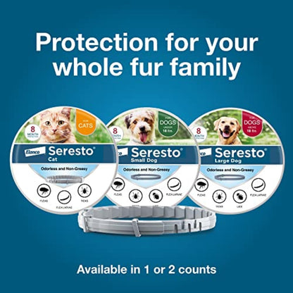 Seresto Large Dog Flea & Tick Treatment & Prevention Collar for Dogs Over 18 lbs.