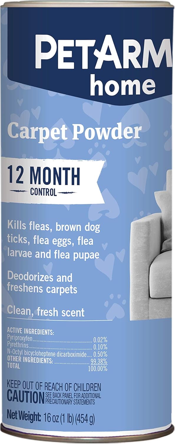 PetArmor Home Carpet Powder for Fleas and Ticks, 16 Ounce