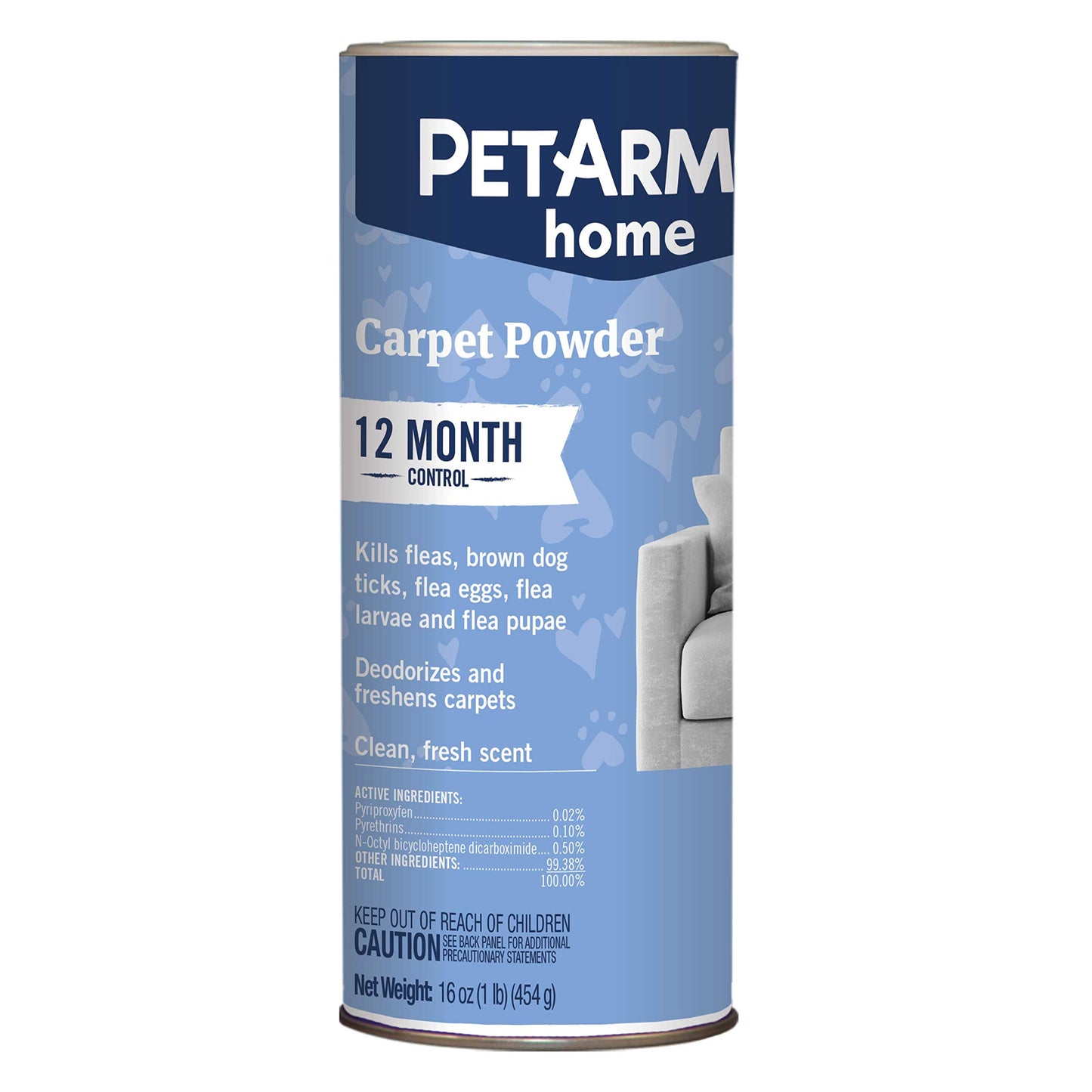 PetArmor Home Carpet Powder for Fleas and Ticks, 16 Ounce