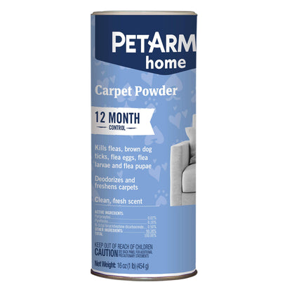 PetArmor Home Carpet Powder for Fleas and Ticks, 16 Ounce