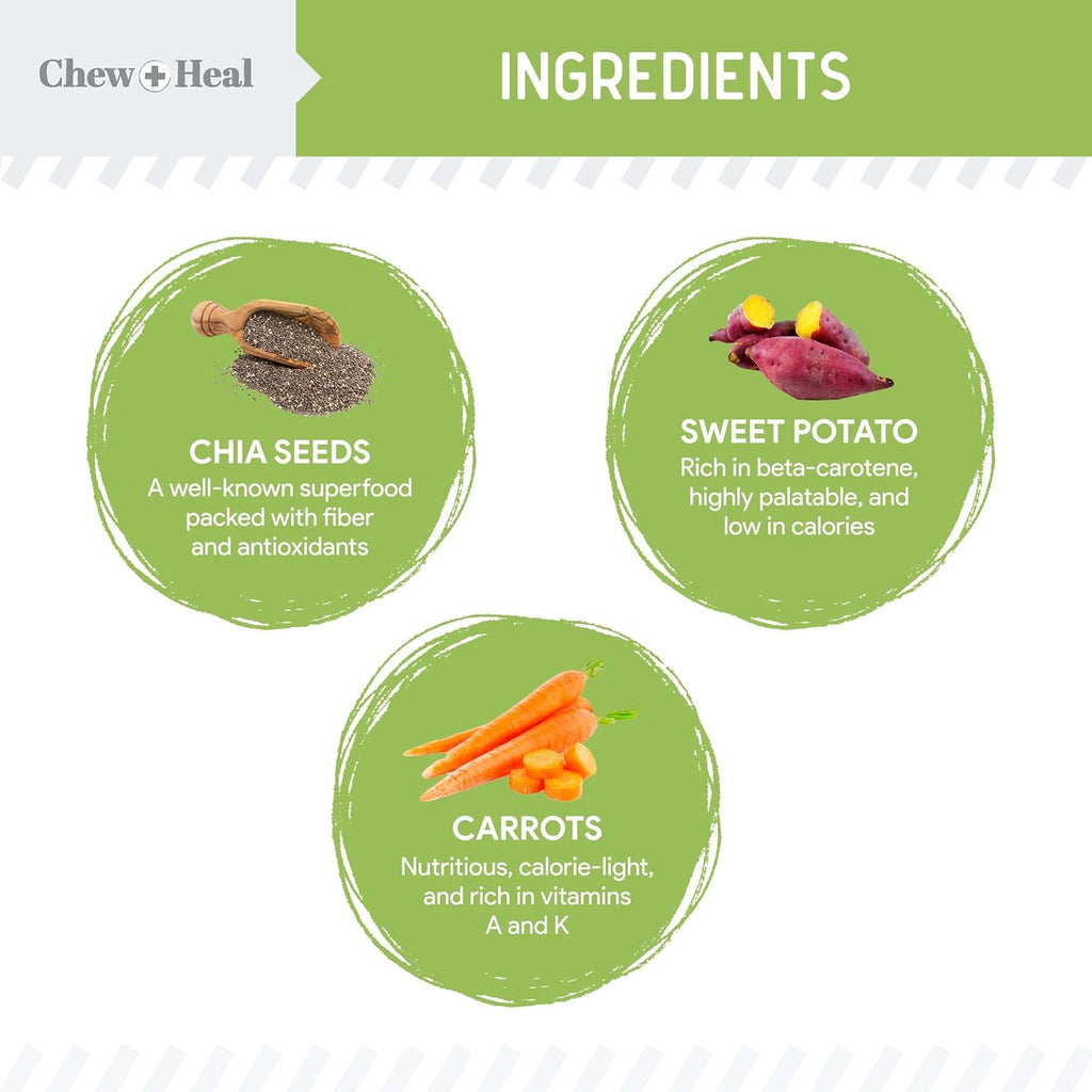 Limited Ingredient Low Calorie Fruit & Veggie Superfoods Soft Jerky Dog Treats