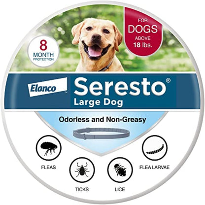 Seresto Large Dog Flea & Tick Treatment & Prevention Collar for Dogs Over 18 lbs.