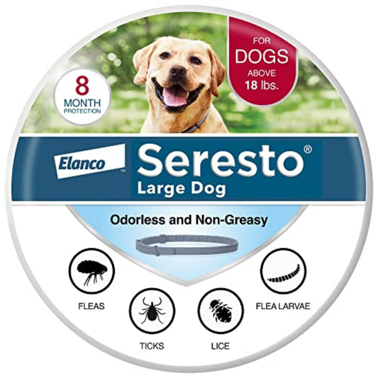 Seresto Large Dog Flea & Tick Treatment & Prevention Collar for Dogs Over 18 lbs.