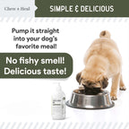 Wild-Caught Cod Liver Oil Salmon Oil Alternative Skin & Coat Liquid Supplement for Dogs