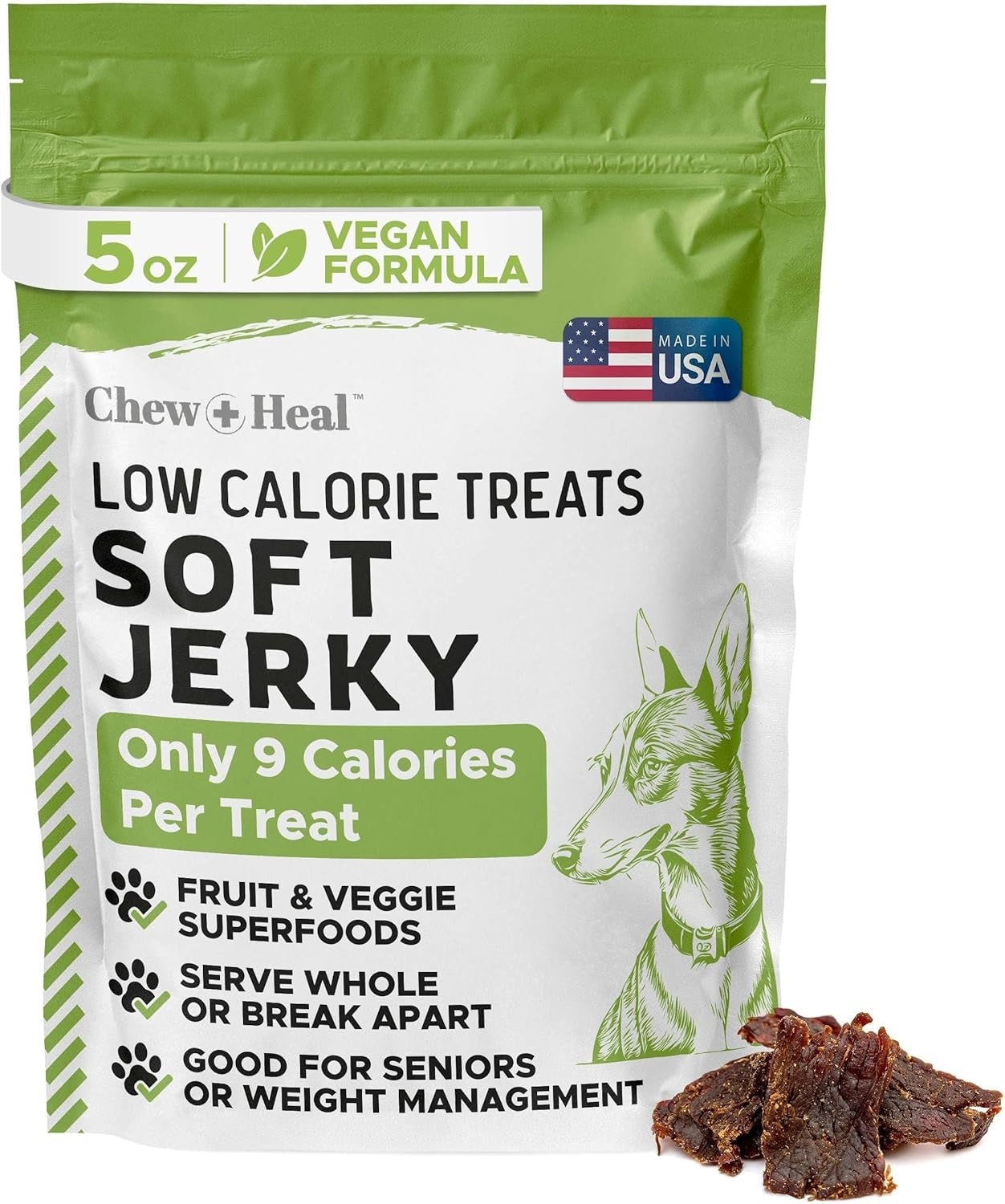 Limited Ingredient Low Calorie Fruit & Veggie Superfoods Soft Jerky Dog Treats