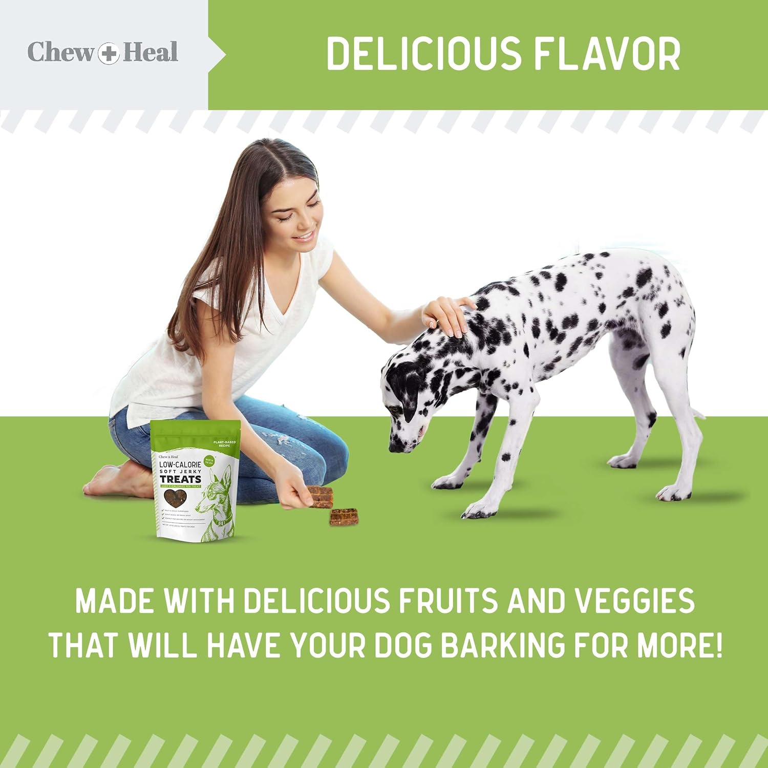 Limited Ingredient Low Calorie Fruit & Veggie Superfoods Soft Jerky Dog Treats