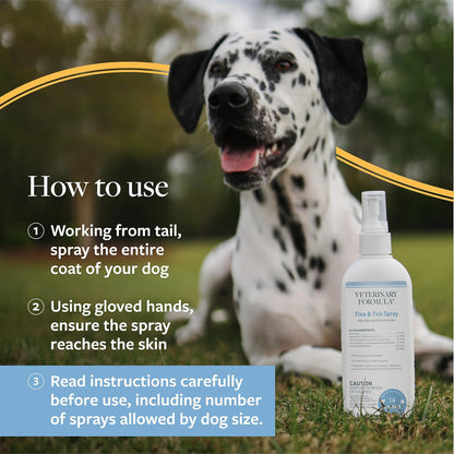 Veterinary Formula Flea and Tick Spray for Dogs, 8 oz