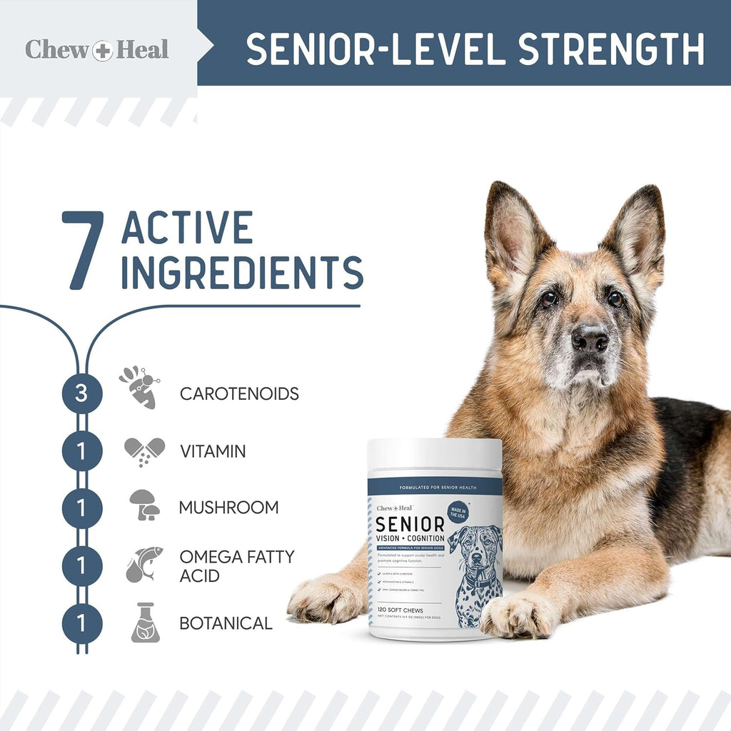 Senior Vision + Cognition Soft Chews Supplement for Senior Dogs