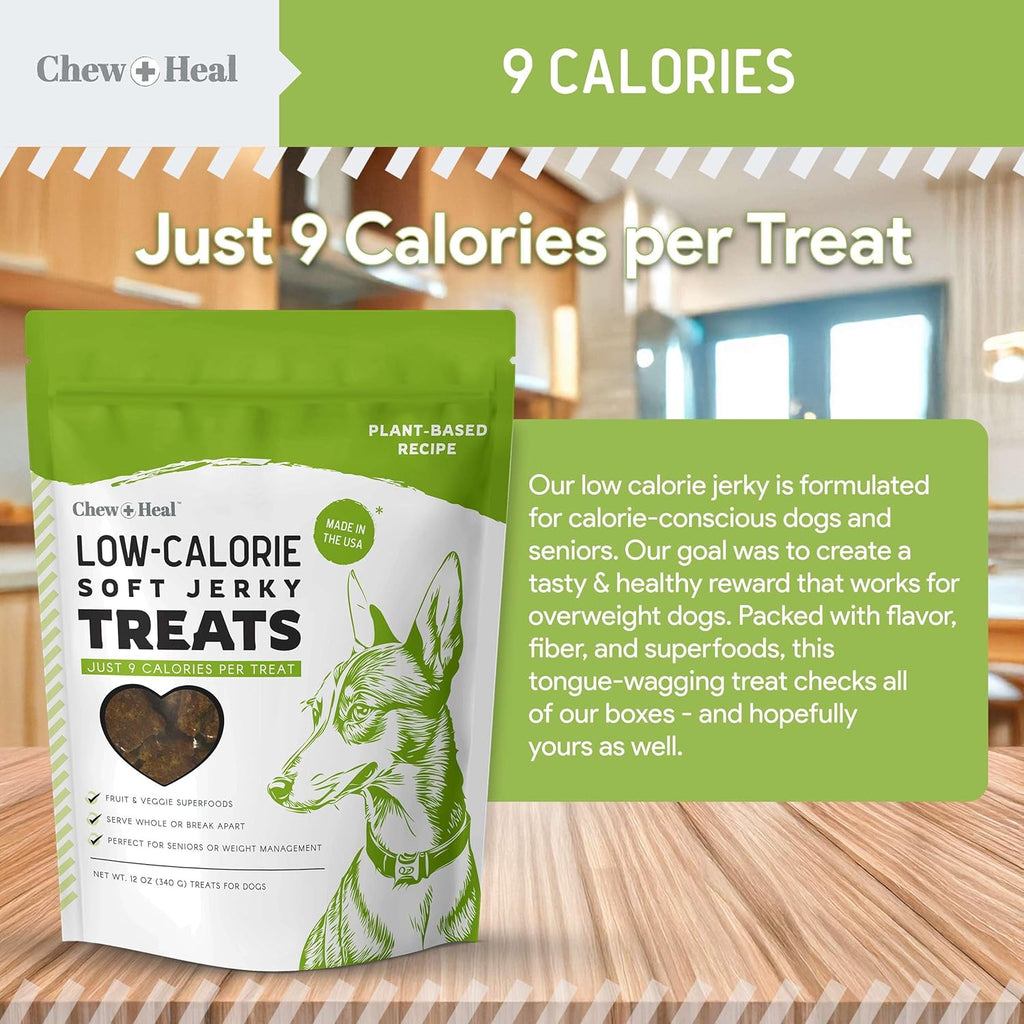Limited Ingredient Low Calorie Fruit & Veggie Superfoods Soft Jerky Dog Treats