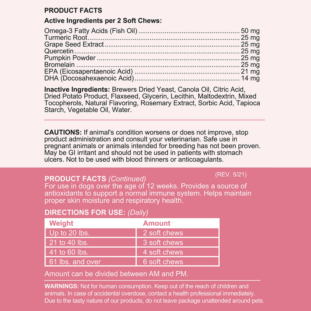 Allergy Aid Soft Chew Allergy Supplement for Dogs