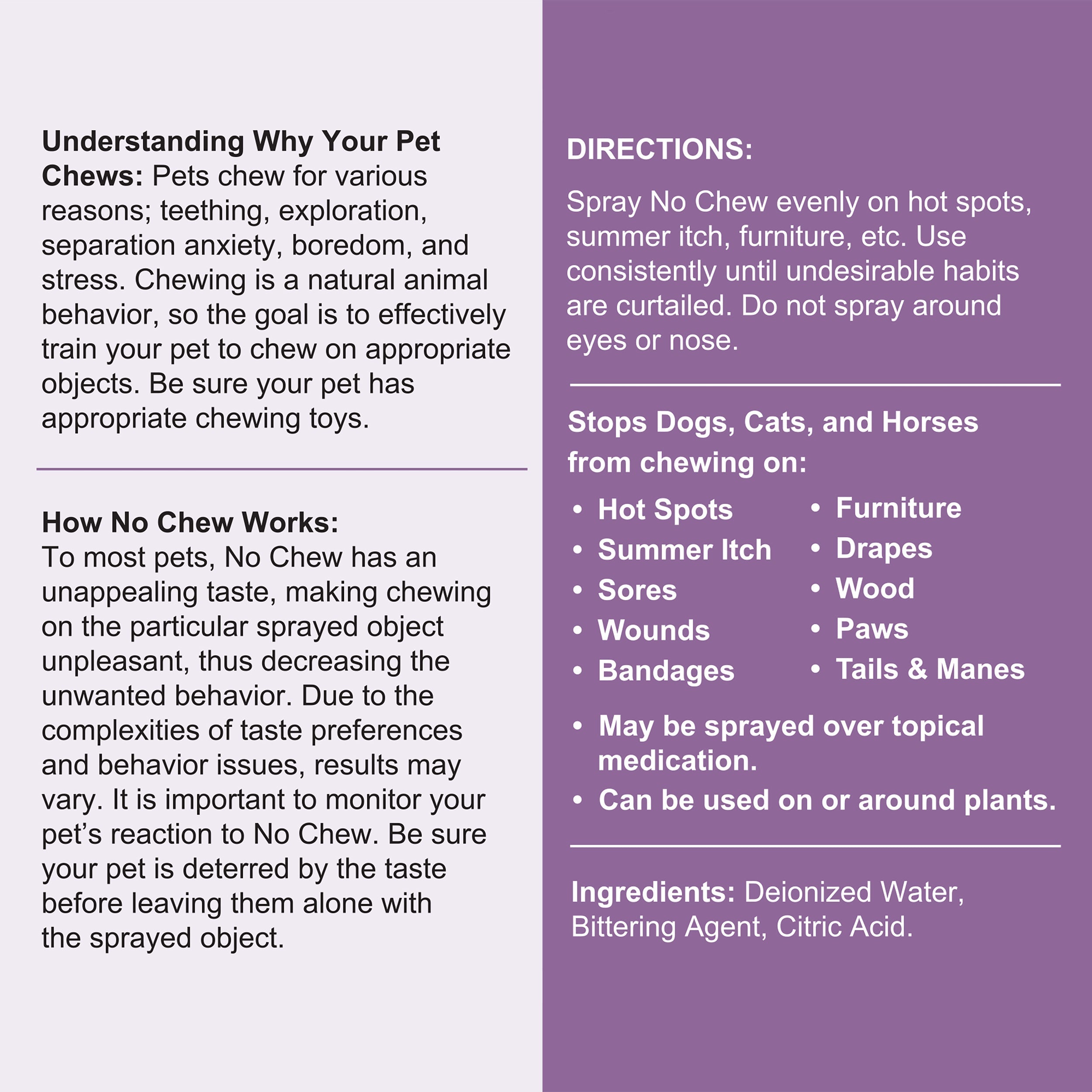 No Chew Dog & Cat Spray