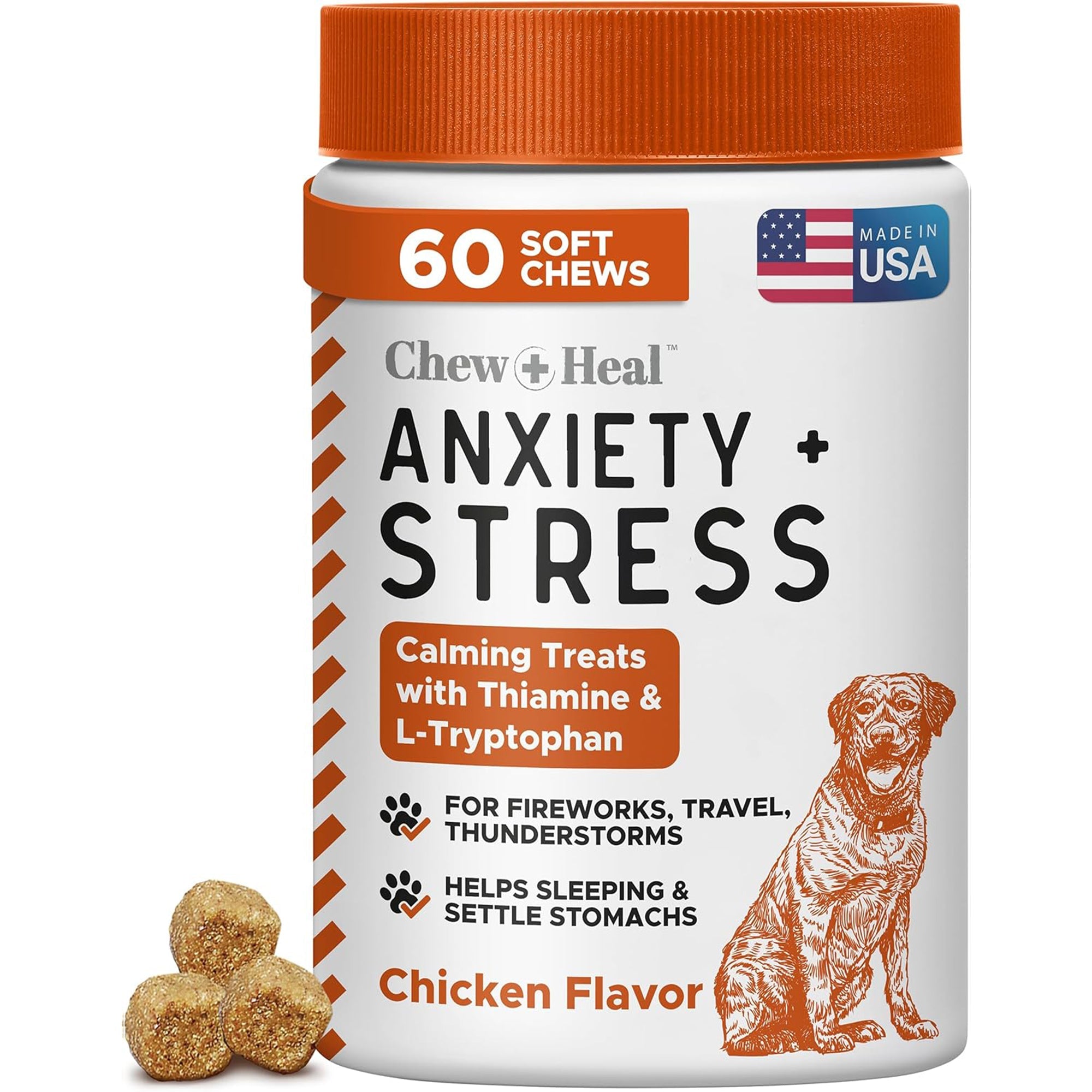 Travel-Sized Anxiety & Stress Chews Supplement for Dogs