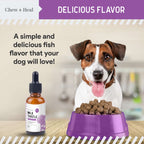 Milk Thistle Tincture with Moringa Oil & Salmon Oil Liquid Kidney & Liver Health Supplement for Dogs