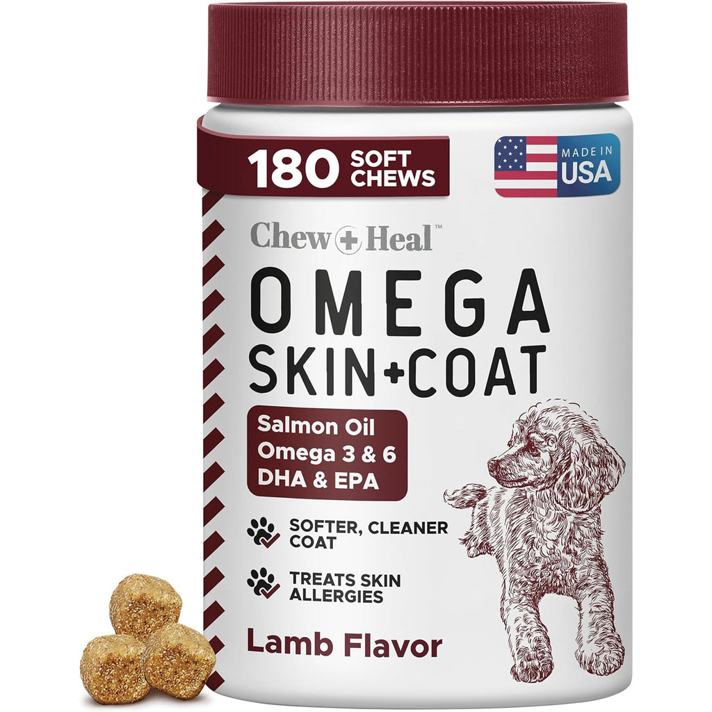 Savory Lamb Omega Skin & Coat Supplement for Dogs