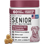 Senior 12-In-1 Advanced Multivitamin Soft Chews Supplement for Senior Dogs