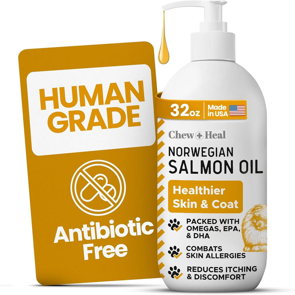Norwegian Salmon Oil Skin & Coat Supplement for Dogs & Cats