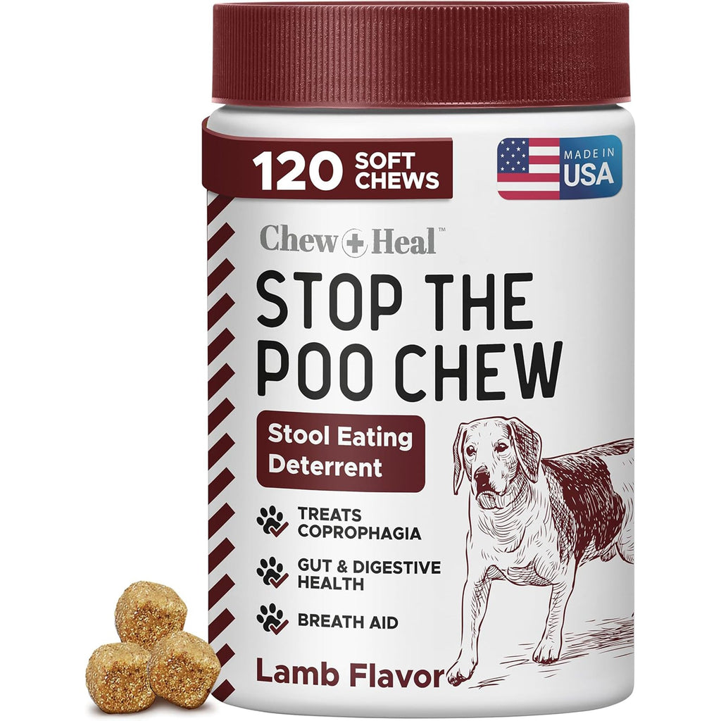 Roasted Lamb Stop The Poo Soft Chew Coprophagia & Digestive Supplement for Dogs